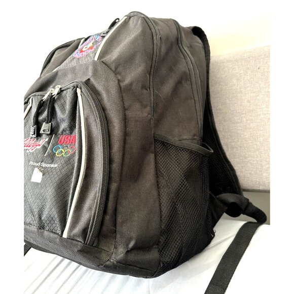 USA Olympics Backpack Black Padded Laptop Bag Kellogg's Sponsor Tony The Tiger - Picture 4 of 15